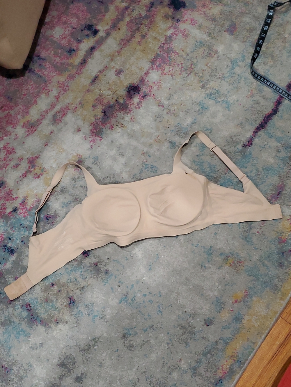 Skims Seamless Nude Wireless Sports Bra Size L - Picture 4 of 7